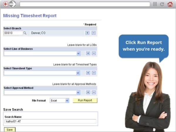 Timesheet Management Course Course Report Process